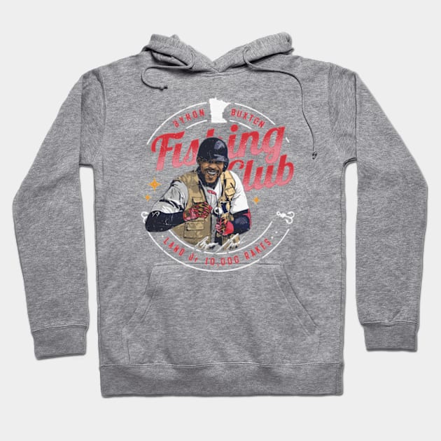 Byron Buxton Minnesota Fishing Club Hoodie by Jesse Gorrell